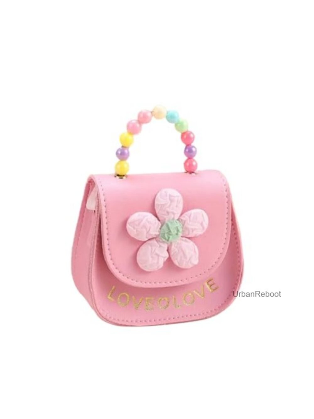 Girls Floral Purse Faux Leather Adjustable Strap Toddler Handbag Gift